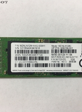 Samsung/三星MZ-NLN128 PM871B m2.0HP 二手拆机 SSD固态硬盘