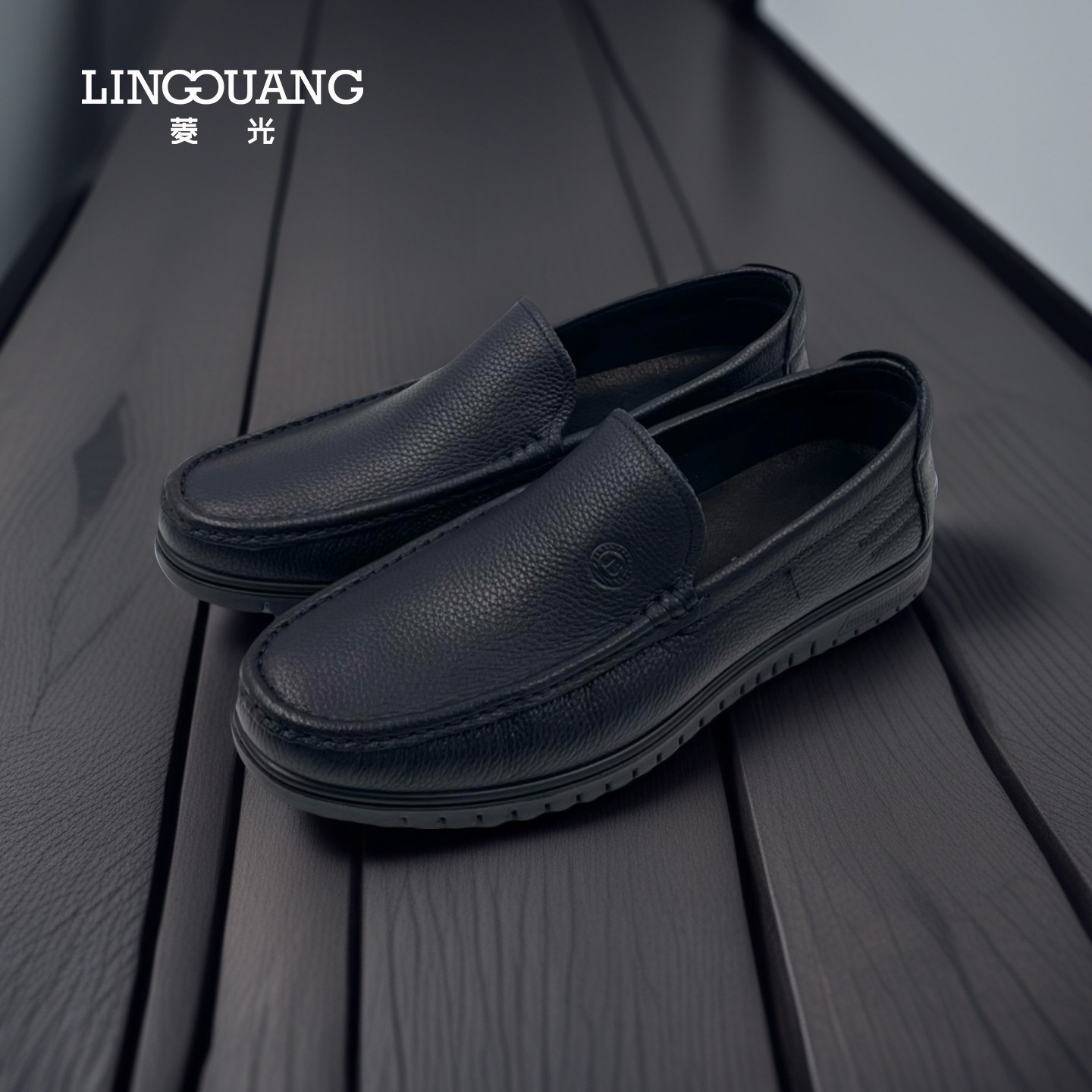 菱光休闲皮鞋男牛皮软底圆头一脚蹬轻便舒适真皮豆豆鞋A63JS8963,流行男鞋,休闲皮鞋,淘宝优惠券,粉丝福利购,淘宝优惠卷
