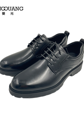 菱光男鞋真皮商务正装男士皮鞋软底婚鞋休闲德比鞋A233WZ101