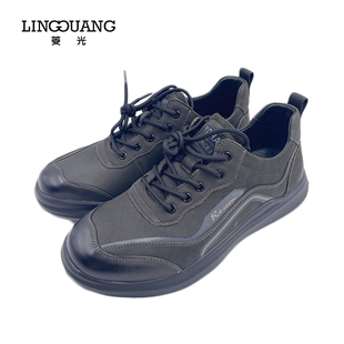 真皮运动男鞋 商场同款 A233KT732 秋冬新款 菱光休闲学习运动男鞋