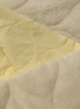 加厚保暖绗棉布380T绉布加北极绒绗缝羽绒服棉衣服装秋冬毛绒面料