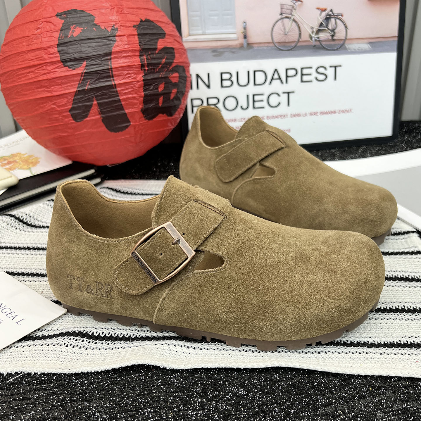 复古真皮勃肯鞋女百搭大头丑萌平底舒适休闲单鞋一脚蹬懒人豆豆鞋,女鞋,勃肯鞋/软木鞋,淘宝优惠券,粉丝福利购,淘宝优惠卷