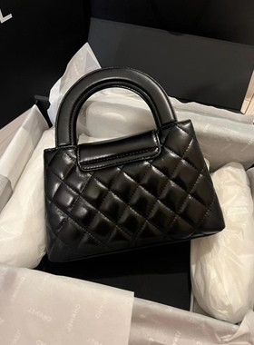 10/23kk新款kelly小废包手柄毛呢nano包迷你手提链条紫色凯莉包