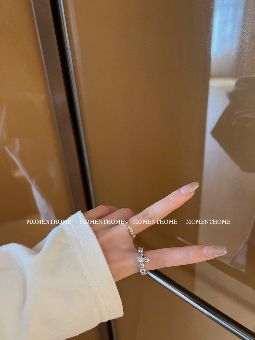 皇冠开口momenthome锆石女