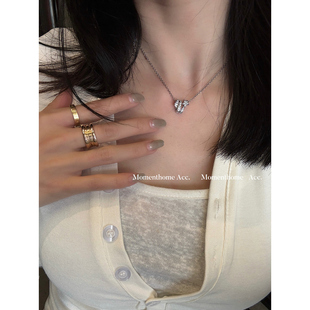 MOMENTHOME 流星之愿*小香风彗星项链高级感镶钻锁骨链2025新品女