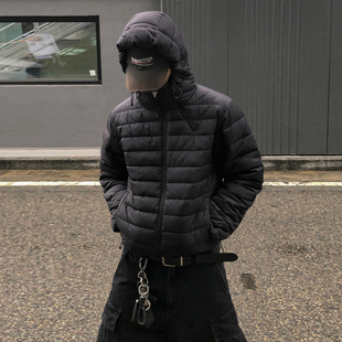 MRCYC短款连帽排骨棉服男士冬季加厚保暖宽松棉袄韩系简约风穿搭