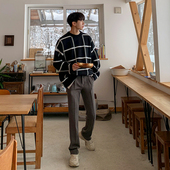 慵懒风格 子毛衣秋季 韩系宽松套头针织衫 MRCYC男士 学生个性 外套潮