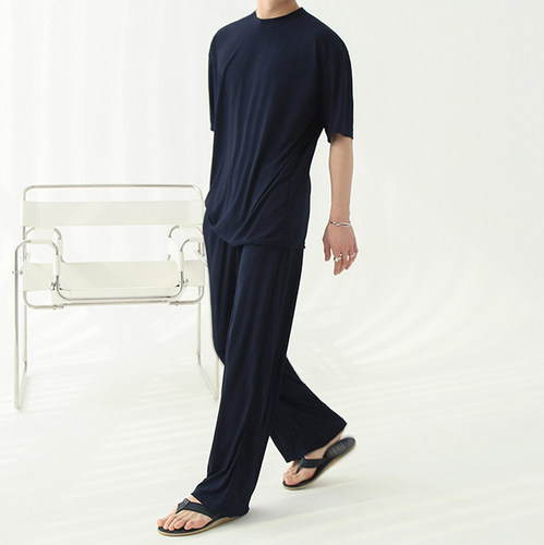 Mrcyc冰丝短袖套装男士韩版衣服