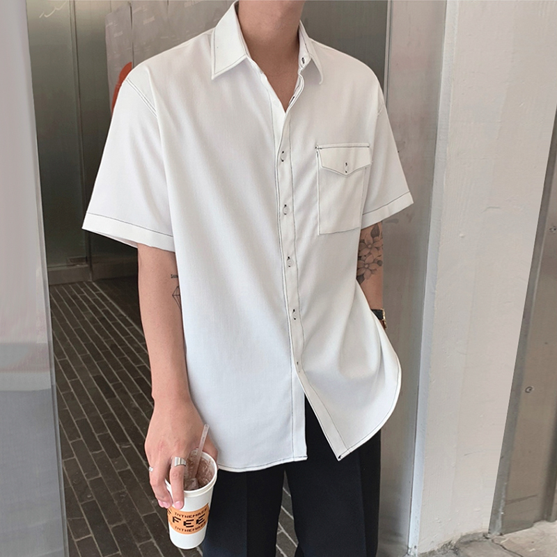 MRCYC夏季韩版潮流翻领衬衫
