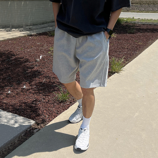 子韩系通勤风中裤 MRCYC简约休闲运动短裤 宽松直筒五分裤 夏季 男士