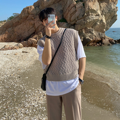 MRCYC夏季毛衣针织背心马甲