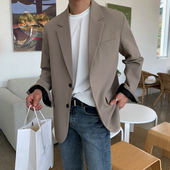 MRCYC春秋季 男宽松韩系潮流单西外套炸街休闲西服 高级感小西装