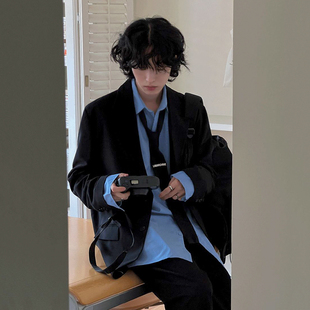 宽松DK制服韩系潮流痞帅小西服 秋季 MRCYC学院风休闲西装 外套男士