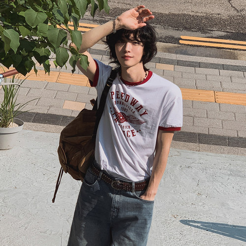 MRCYC复古风vintage短袖T恤男士