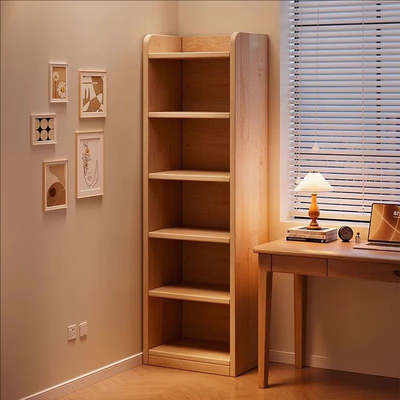 实木书柜储物柜落地书架