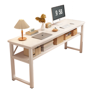 书桌家用女生卧室桌子靠墙简易出租屋长条桌工作台床边桌窄电脑桌
