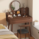 梳妆台卧室现代简约床头化妆桌收纳柜一体小户型网红ins风化妆台