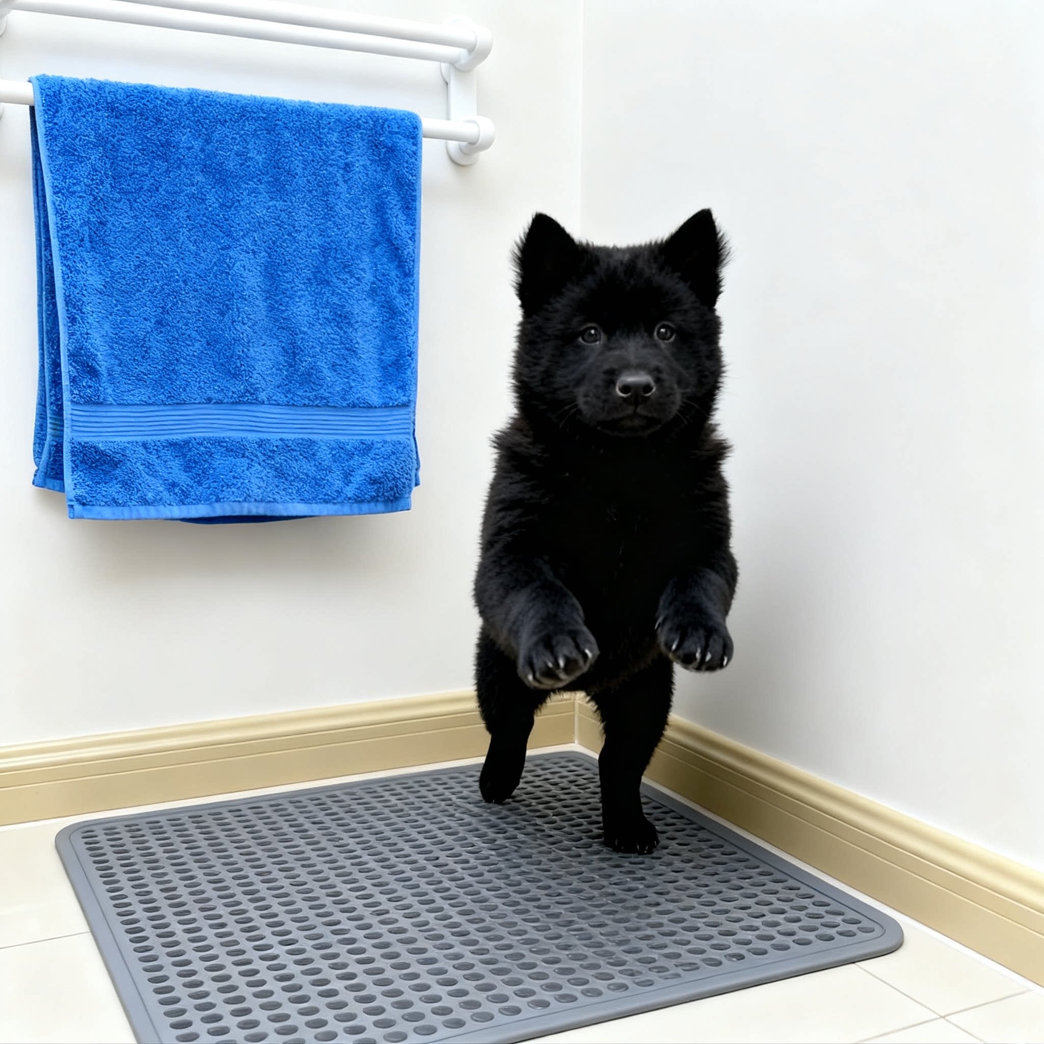 五黑犬幼犬幼宠大型犬狩猎犬唐狗可爱猫耳虎头护主活物看门狗全黑