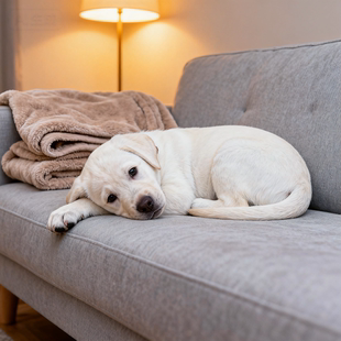拉布拉多幼犬聪明看家不掉毛宠物白色短毛高智商伴侣犬巡回犬活泼