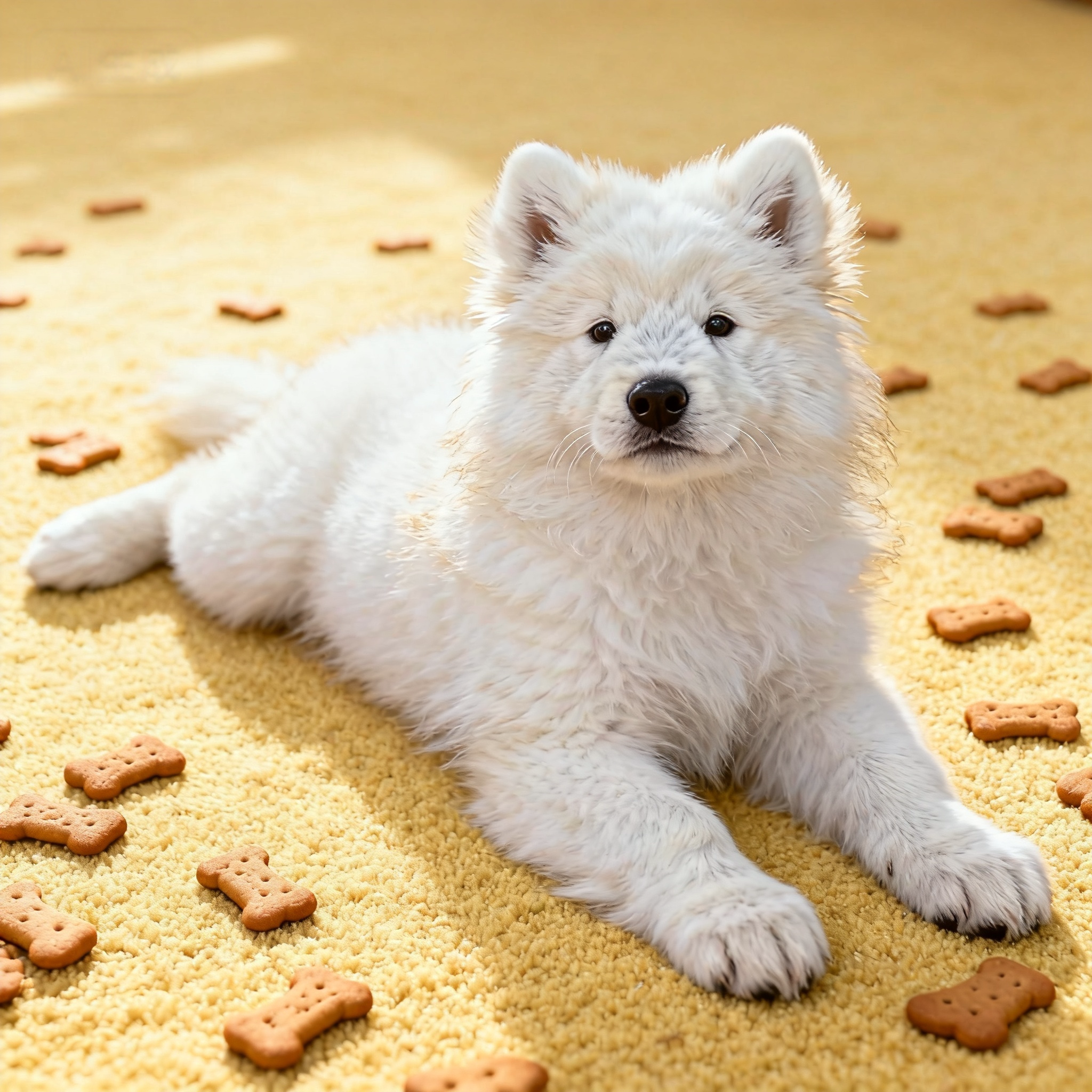 萨摩耶幼犬便宜微笑天使可爱活物聪明幼宠粘人纯白白色网红陪伴犬