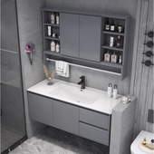 一体陶瓷浴室柜79厘米89公分99 119公分洗脸洗手脸盆卫浴组合 109