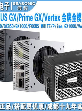 海韵FOCUS GX 750w/850w/1000w v4金牌全模组电源ATX3.1/pcie5.1
