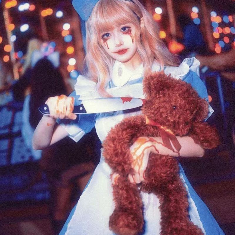 万圣节爱丽丝COS服饰lolita