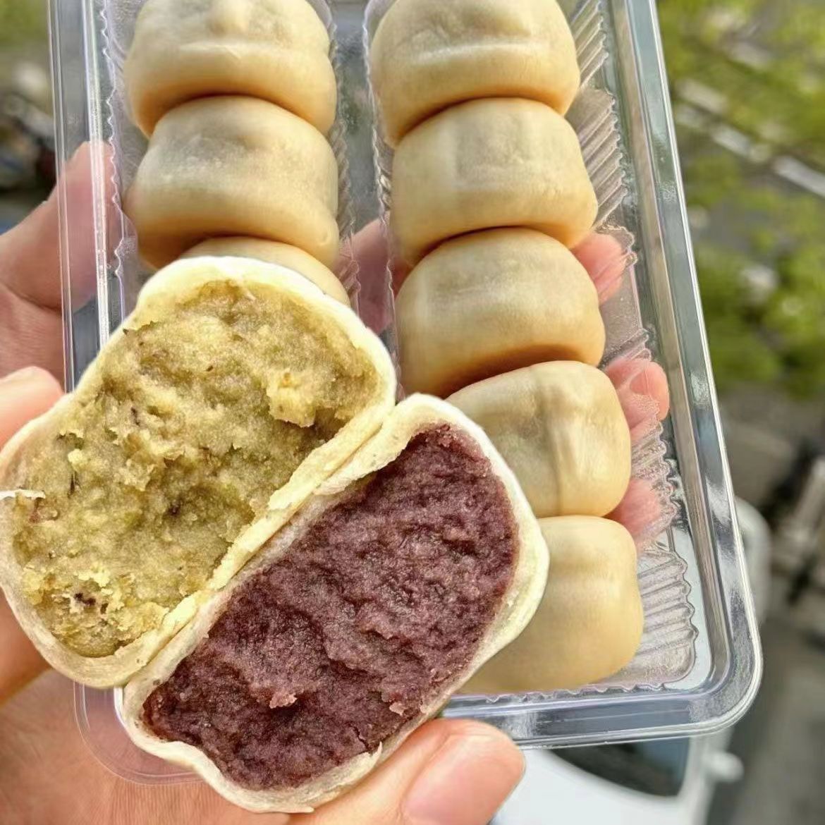 冰淇淋冰皮绿豆新鲜糕点小吃零食正宗传统红豆饼休闲老式早餐茶点