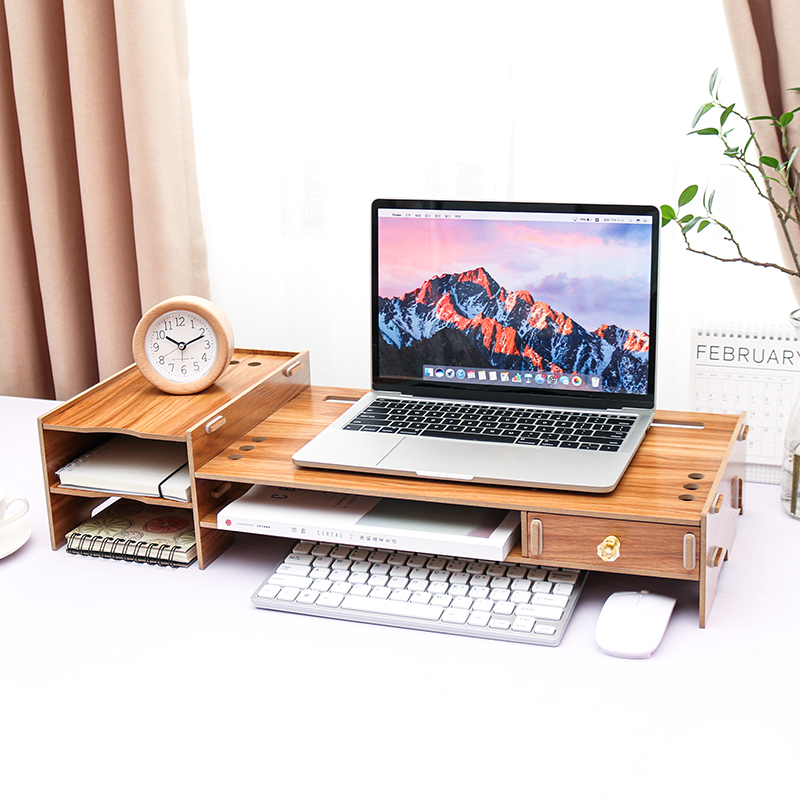 笔记本支架增高型抽屉式收纳键盘