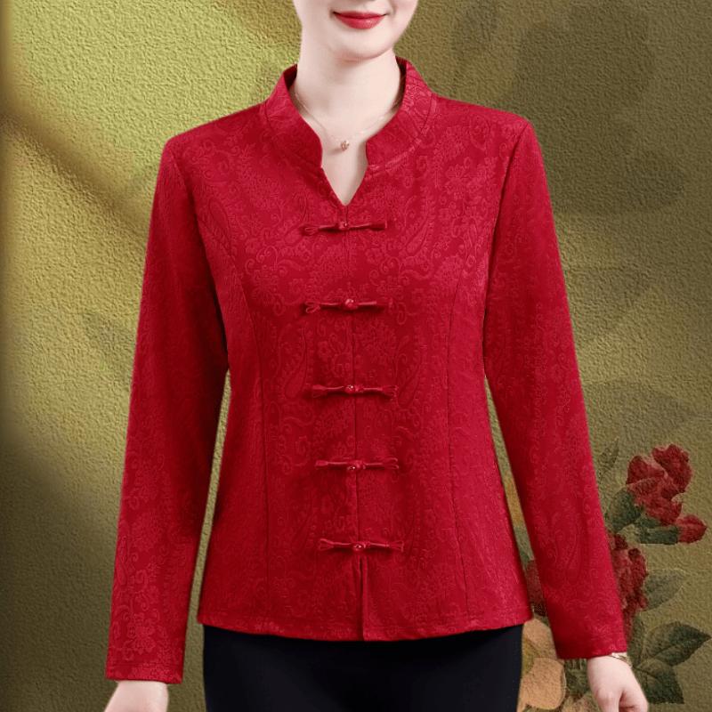 新中式国风盘扣长袖T恤