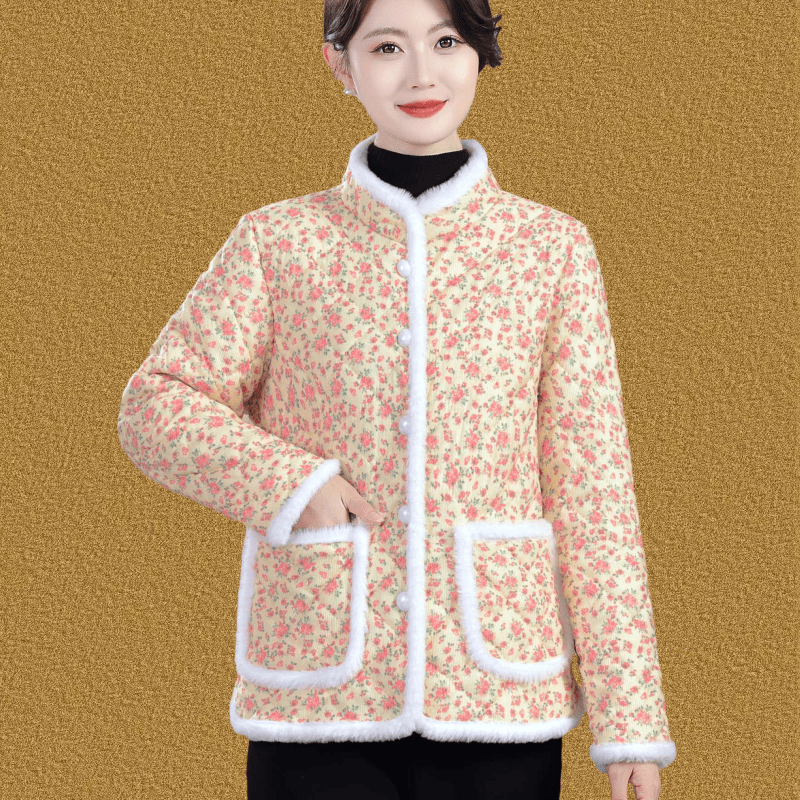 新款冬装棉衣外套年轻中年女加绒保暖碎花中式妈妈小棉袄加厚棉服,女装/女士精品,棉衣/棉服,淘宝优惠券,粉丝福利购,淘宝优惠卷