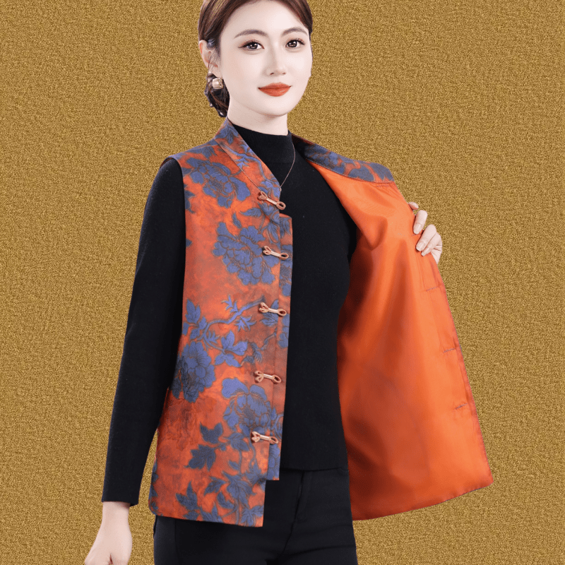 新中式国风提花马甲坎肩
