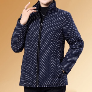 轻薄棉衣 棉服老年人保暖外套秋冬短款 妈妈装 立领小棉袄中老年女装