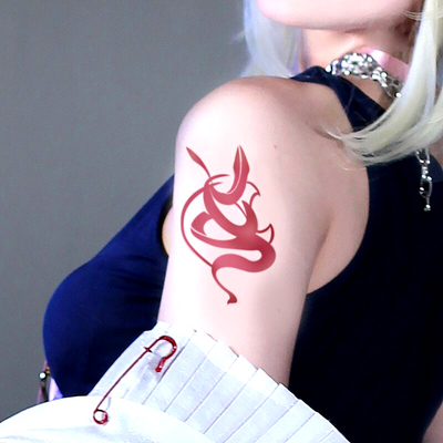 现货面包家无期迷途cosplay毕安卡COS纹身贴肩部一次性小苹果