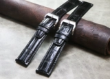 Бамбуковый ремешок для часов, крокодил, 20mm, 21mm, 22mm, из натуральной кожи
