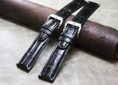 Бамбуковый ремешок для часов, крокодил, 20mm, 21mm, 22mm, из натуральной кожи