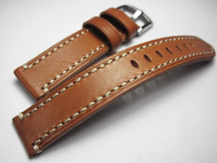 快拆手工头层植鞣小牛皮表带19mm20mm22mm23mm北斗皮表带