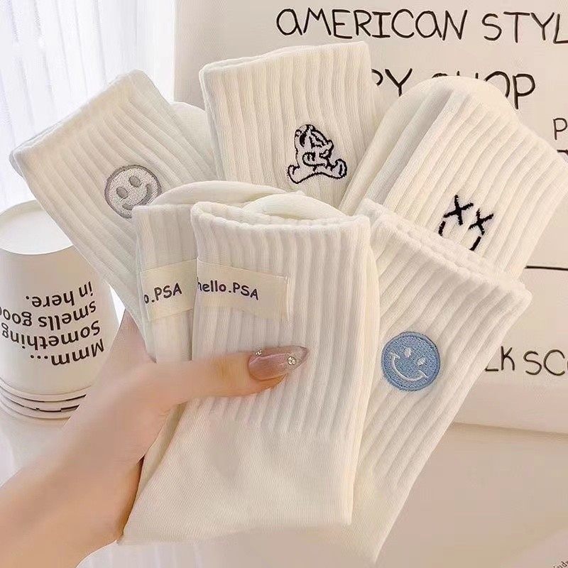 袜子女中筒春夏季秋冬堆堆袜纯棉全棉防臭抗菌吸汗透气长筒白色,女士内衣/男士内衣/家居服,短袜,淘宝优惠券,粉丝福利购,淘宝优惠卷