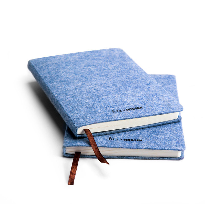 fizz飞兹毛毡笔记本a5学生办公文具创意简约记事本空白本子日记本