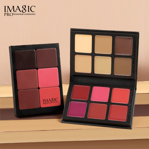 IMAGIC 12色多功能粉底和腮红膏盘韩女水光肌膨胀氛围腮红修容盘