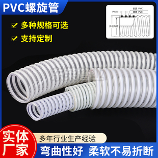 东谷塑筋管PVC螺旋塑筋管PVC塑料波纹管送风呼吸长管物料输送管