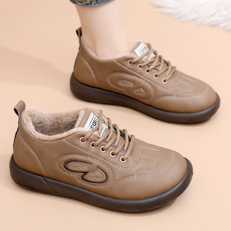 冬季加绒棉鞋女防滑软底保暖棉鞋系带休闲鞋百搭妈妈鞋老北京布鞋,女鞋,棉鞋,淘宝优惠券,粉丝福利购,淘宝优惠卷