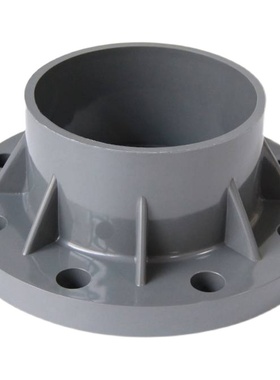 耐酸碱灰色法蓝片 PVC法兰片 法兰接头 32MM1寸