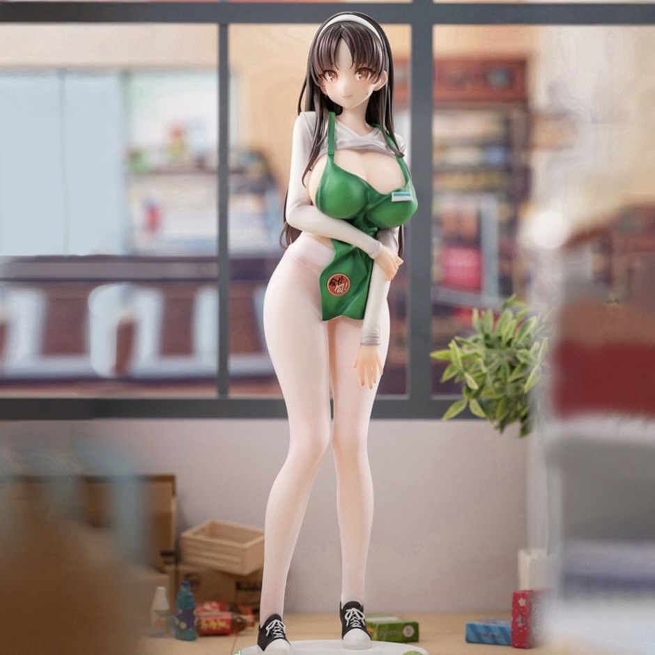 现货性感美少女营业花宫茉莉二次元温柔摆件动漫店员小姐手办模型