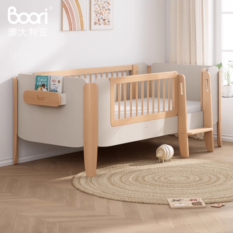 Boori雅拉实木多功能儿童护栏床