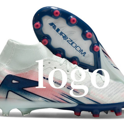 跨境外贸新款刺客16代高帮AG气垫男女儿童实战飞盘超顶训练足球鞋