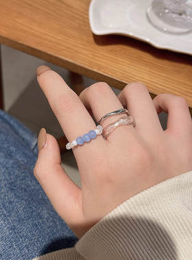 韩国新款ins简约小清新三件套戒