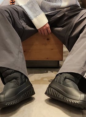 酷动城adidas三叶草女子可拆卸保暖轻便时尚百搭雪地靴IG4215