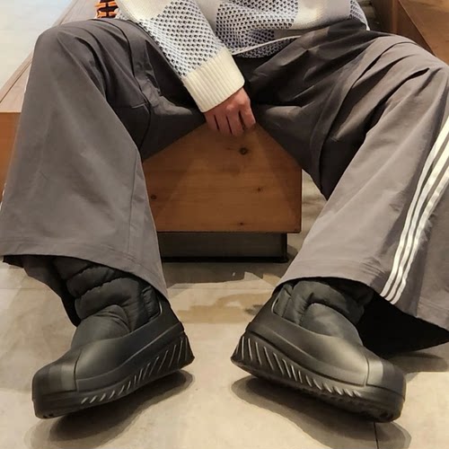 酷动城正品adidas三叶草女子可拆卸保暖轻便时尚百搭雪地靴IG4215