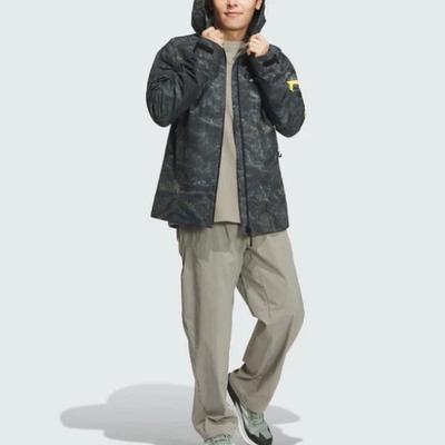 酷动城正品 Adidas 男子TERREX国家地理户外防风雨外套 IS9511